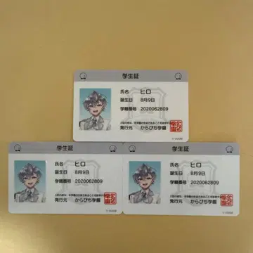 컬러풀 피치 굿즈 히로 군 학생증 카라피치 학원