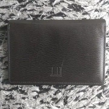 dunhill 블랙 명함지갑 천연 가죽 던힐