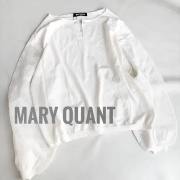 택 포함 MARY QUANT 상의 티셔츠 니트 레이스 플라워