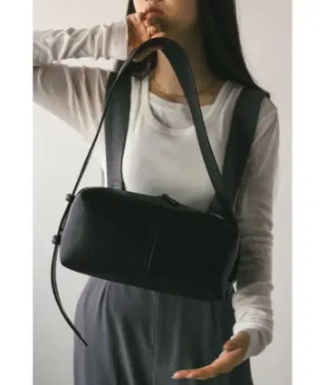 [ 새상품급 ] 와이드 벨트 스퀘어 백 스타일믹서 블랙