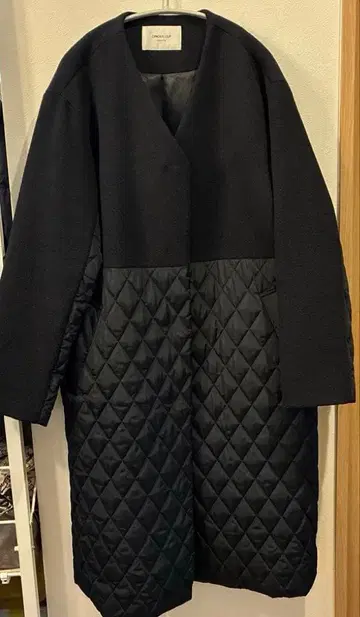 OPAQUE CLIP 퀼팅 롱 코트