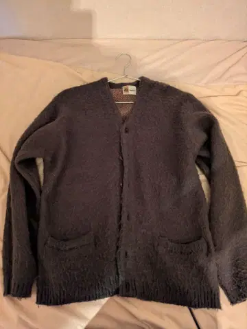 타운크라프트 샤기 가디건 차콜 그레이 S