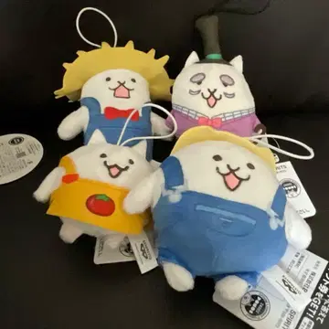 퍼즐로 풍작! 냥코 마을 봉제 인형 마스코트 전 4종