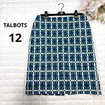 TALBOTS 탈봇 스커트 무릎 기장 12 타이트 올 패턴 스트레치