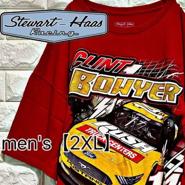 [스튜어트하스] 오버사이즈 반팔 티셔츠 [남성용 2XL] 레드