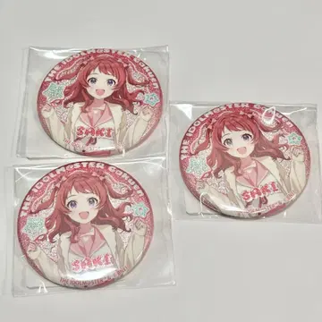 학원 아이돌 마스터 DMM 스크래치 캔뱃지 3개 하나미 사키