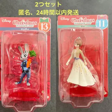 디즈니 크리스마스 오너먼트 주디 안나 세트 해피 복권