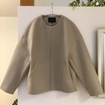 LAUTREAMONT 노카라 자켓 38 베이지