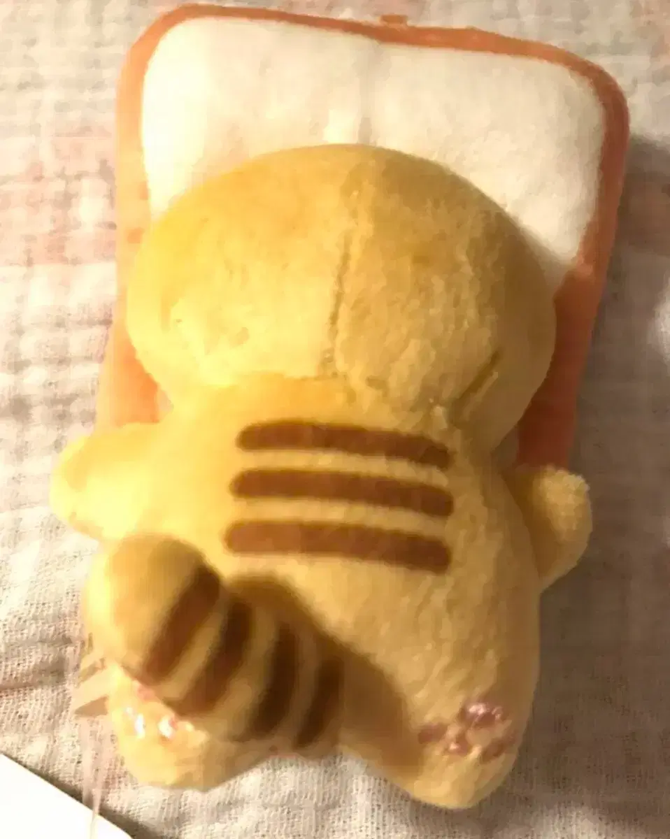 Quick sale!!! Japanese classic style Rilakkuma toast doll keychain Korokorokoronya cat