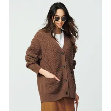 23구 사이즈 38 아란 패턴 가디건