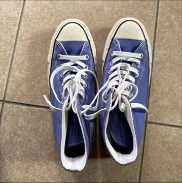 CONVERSE 보라색 하이컷 스니커즈