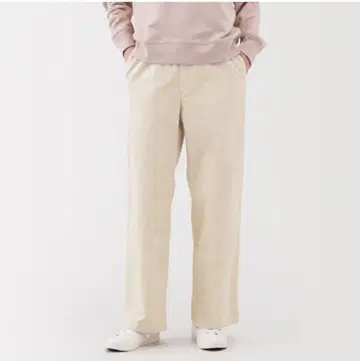 무인양품 여성 스트레치 코듀로이 이지 스트레이트 팬츠