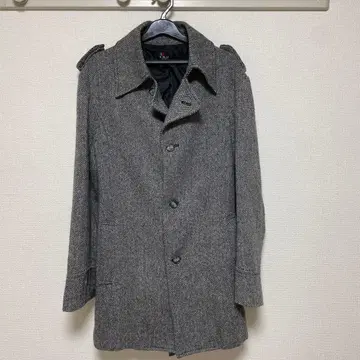 T.S.U 그레이 헤링본 체스터 코트 L 사이즈