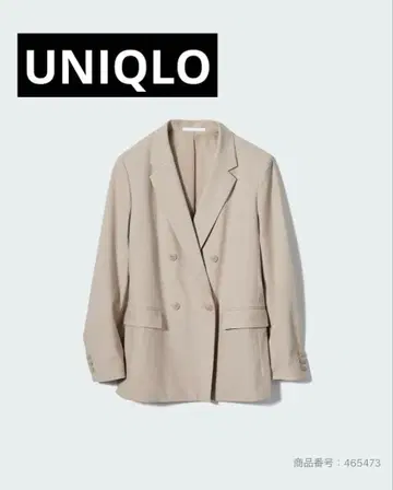 [ UNIQLO 새상품급 ] 더블 자켓 베이지
