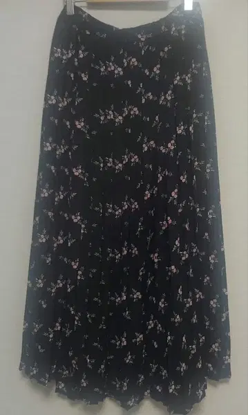 로라 애슐리 롱 플리츠 스커트