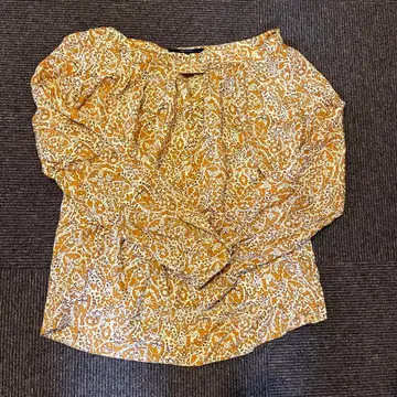 MACPHEE 꽃무늬 긴팔 블라우스 38