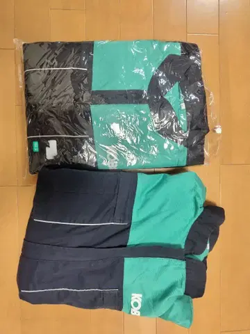 KOBE 코벨코 작업복 3L 사이즈 그린/블랙