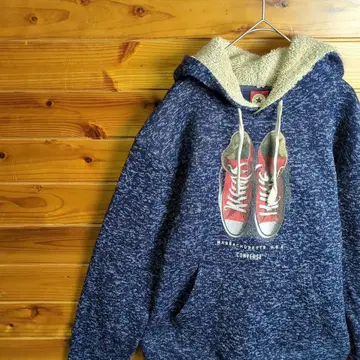 CONVERSE 컨버스 후드티 네이비 스니커즈 매사추세츠