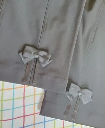 새상품 44사이즈 리본 포함 블랙 캐주얼 팬츠 슈퍼 뷰티