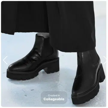 미사용 새상품 사이드 고어 숏부츠 B 블랙 L 스타일 델리