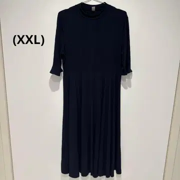 새상품급 네이비 반팔 티셔츠 원피스 (XXL)