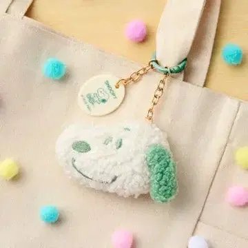 훼미리마트 한정판 스누피 마스코트 참 키링 스트랩