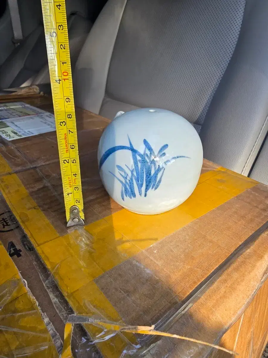 Blue and white porcelain inkstone