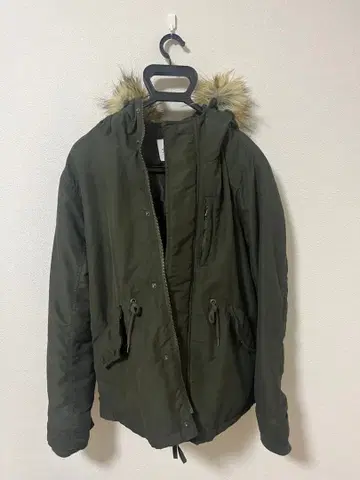 coen 올리브색 모즈 코트 S 사이즈