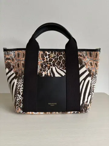 애니멀 프린트 핸드백