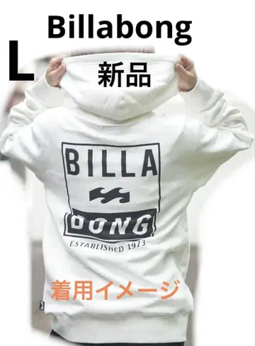 BILLABONG 후드티 새상품 화이트 L