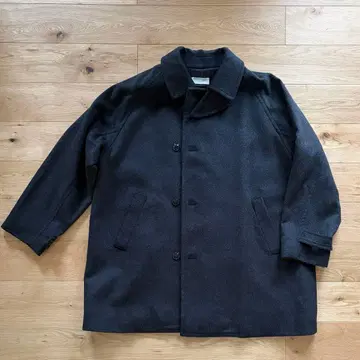 카구레 울 싱글 P 코트 프리 사이즈 차콜 그레이 새상품급