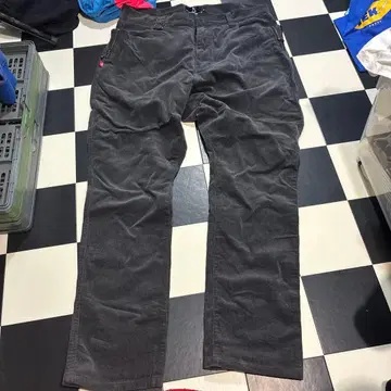 VIRGO 코듀로이 팬츠 장식 지퍼 밑단 슬림 VIRGO