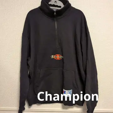 챔피온 블랙 하프 지퍼 트레이닝복 XL