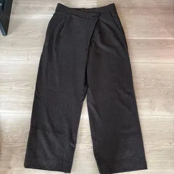 ADORE 브라운 와이드 팬츠 38