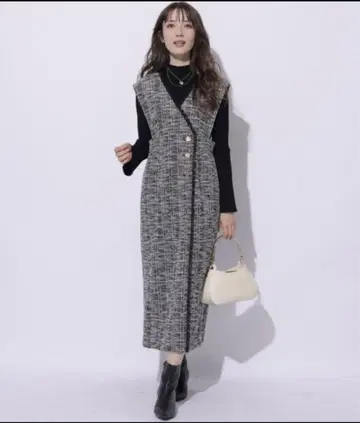 랩 트위드 점프 스커트 아푸와이저 리셰