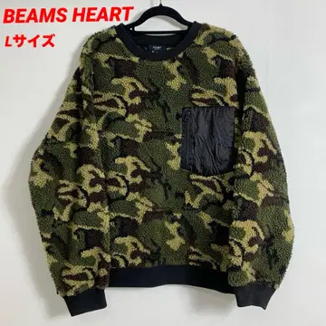 BEAMS HEART 보아 크루넥 풀오버 트레이닝복 L 사이즈