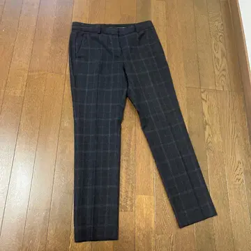 theory 다크 그레이 체크 무늬 팬츠 사이즈 2