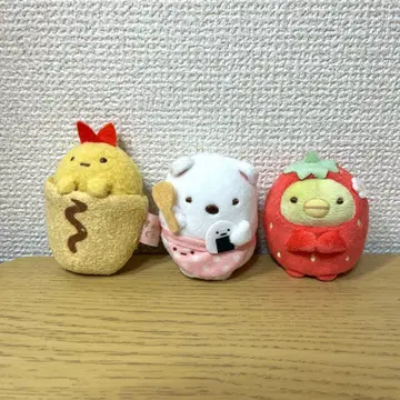 스미코구라시 복각 캡슐 테노리 봉제 인형 3마리 세트