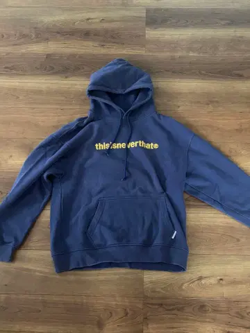 thisisneverthat 네이비 후드 부착 후드티
