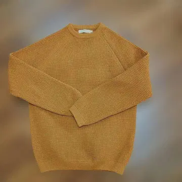 BEAMS LIGHTS 베이지 브라운 니트 스웨터 L