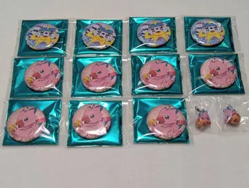 디지몬 극락탕 캔뱃지 메지루시 액세서리 묶음 판매