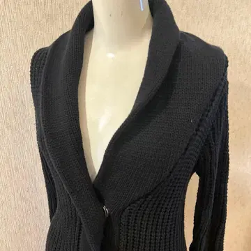 COOK JEANS 블랙 롱 가디건