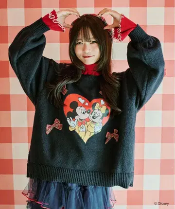 [ 미사용 새상품 ] 쿠티르와 레트로 디즈니 스웨터