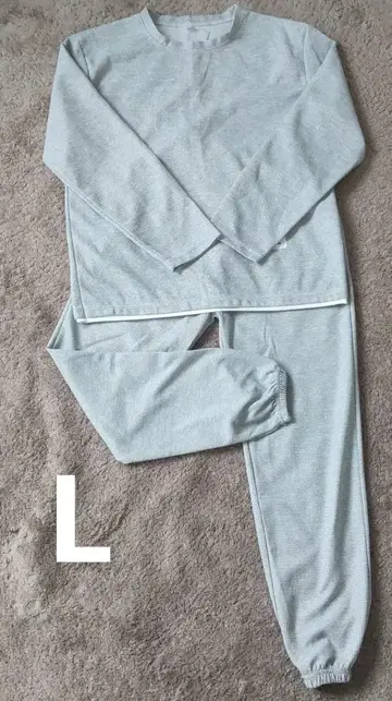 그레이 긴팔 룸웨어 L 사이즈