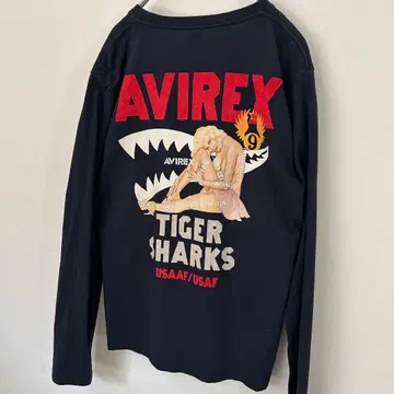 AVIREX 핀업걸 롱 T M 사이즈