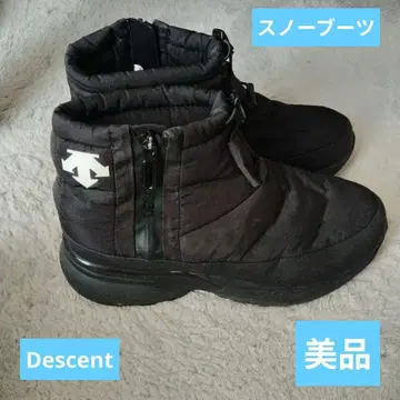 Descent 블랙 부츠 지퍼 포함