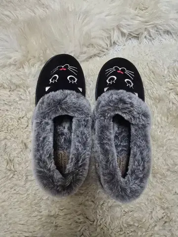 BOBS 스케쳐스 모코모코 고양이 슬립온