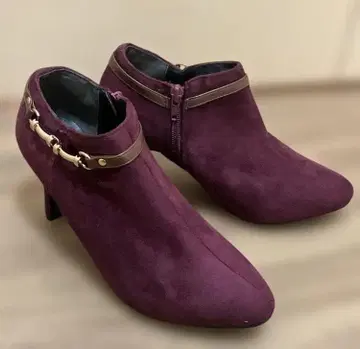 새상품 레드 와인 숏부츠 부티 L 사이즈 멋스러운 성숙한 느낌