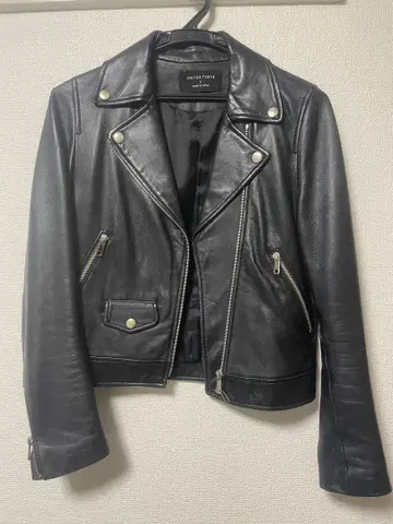 UNITED TOKYO 램 가죽 더블 라이더 자켓 1 사이즈