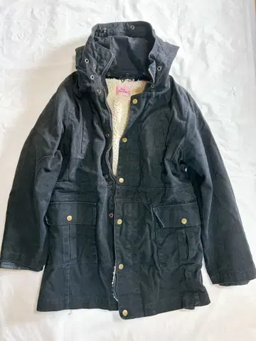 Pink Toronado 블랙 모즈 코트 보아 라이너 포함